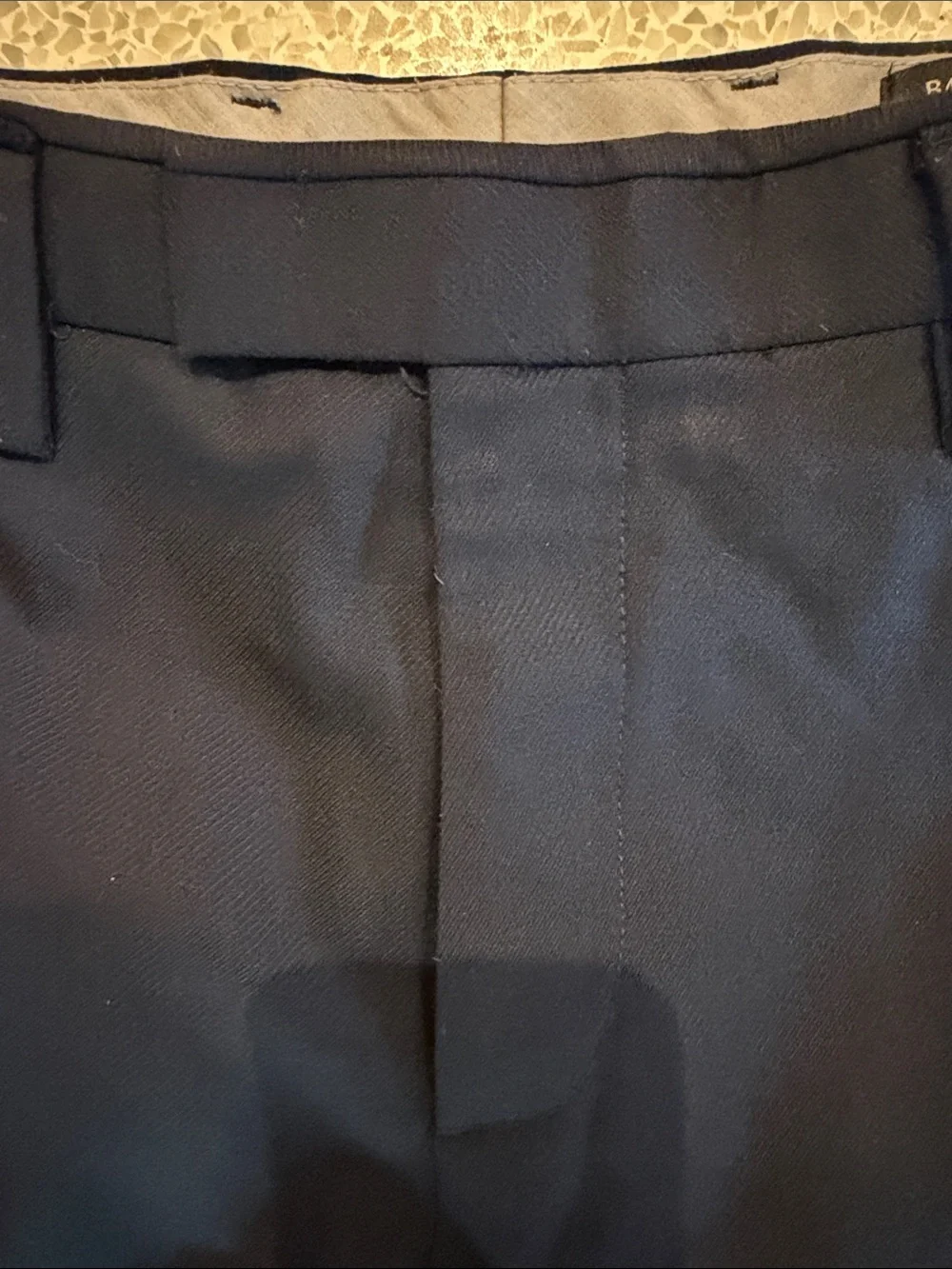Banana Republic Modern Slim Fit Tab Over Dress Pants in Dark Navy 31 x 34
